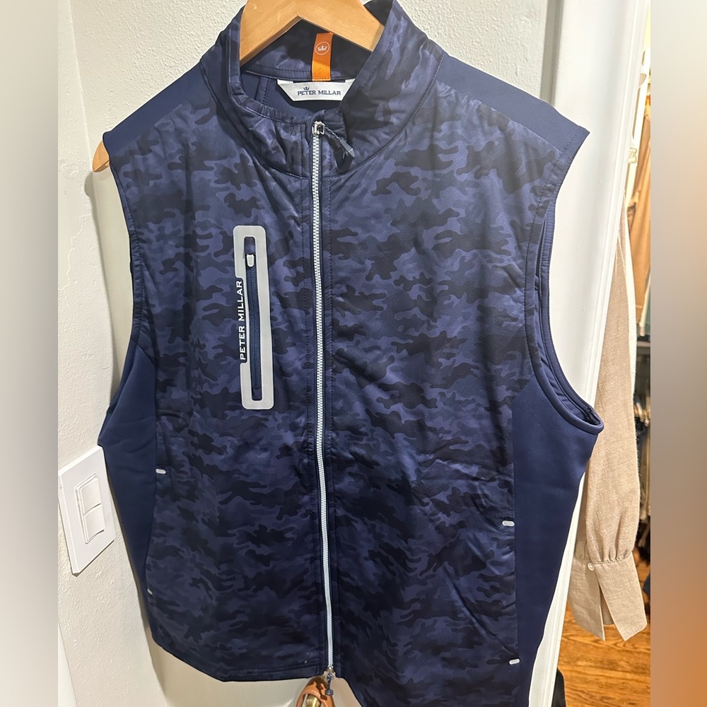 Peter Millar Navy Camo Vest